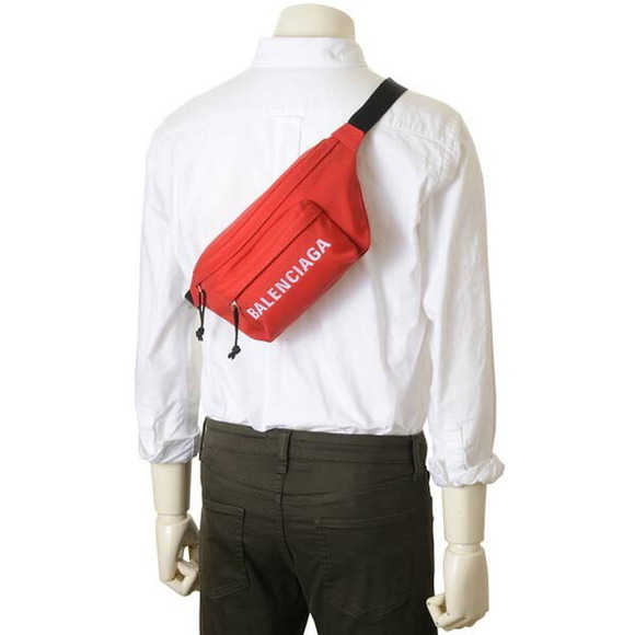 Balenciaga Wheels Nylon Body Bag Red - Picture 6 of 6